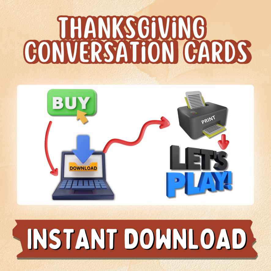 100 THANKSGIVING CONVERSATION STARTERS CARDS - Image 6