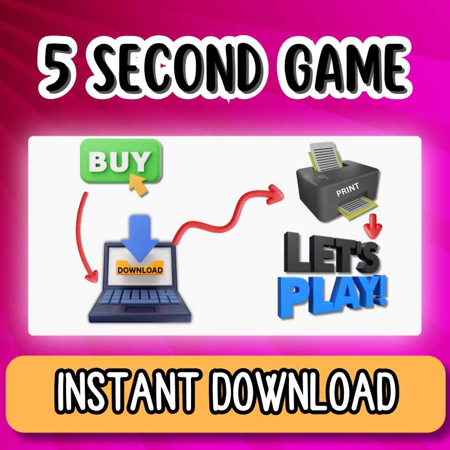 5 SECOND GAME PRINTABLE - Image 7