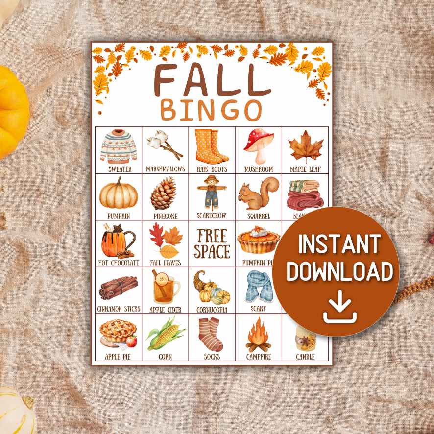 AUTUMN BINGO CARDS - Image 4