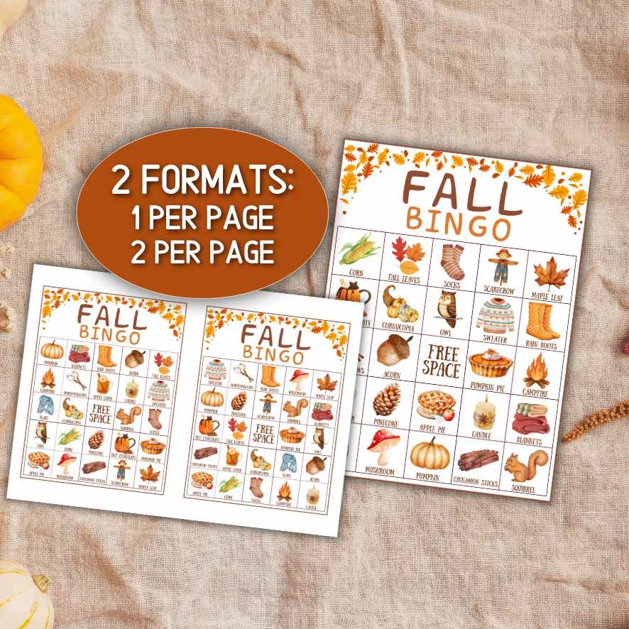 AUTUMN BINGO CARDS - Image 7