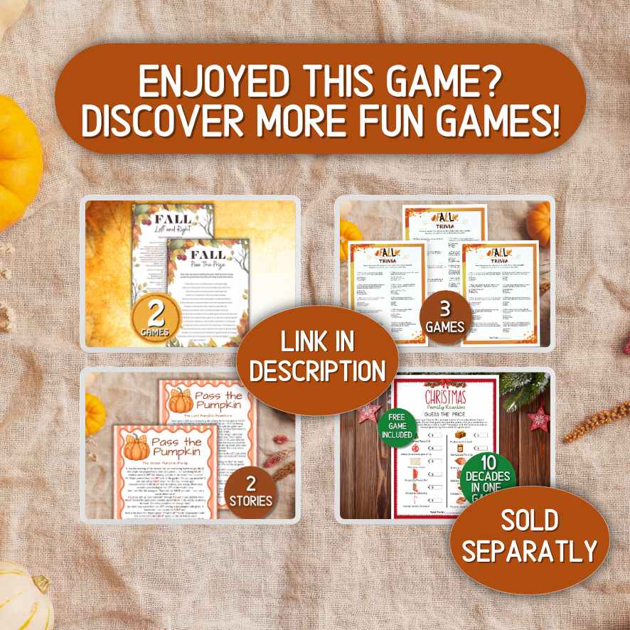 AUTUMN BINGO CARDS - Image 9
