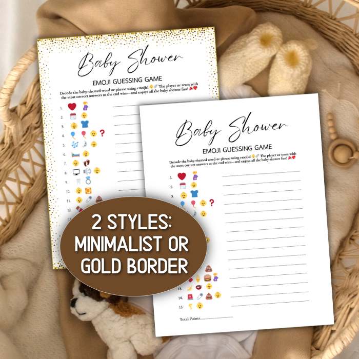 BABY SHOWER EMOJI GAME BUNDLE - Image 2