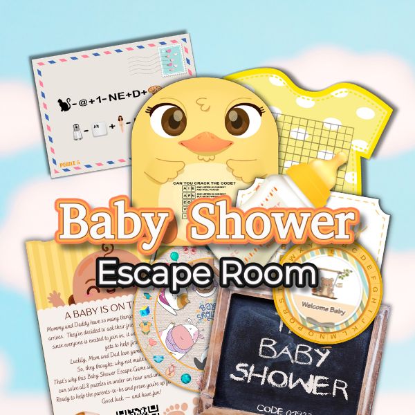 BABY SHOWER ESCAPE ROOM GENDER NEUTRAL - PRINT AND PLAY - Image 3