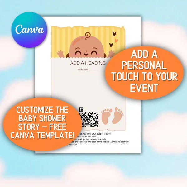 BABY SHOWER ESCAPE ROOM GENDER NEUTRAL - PRINT AND PLAY - Image 6