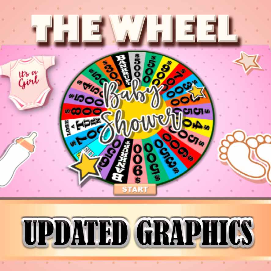 BABY SHOWER GAMES SPIN THE WHEEL GAME - Image 6