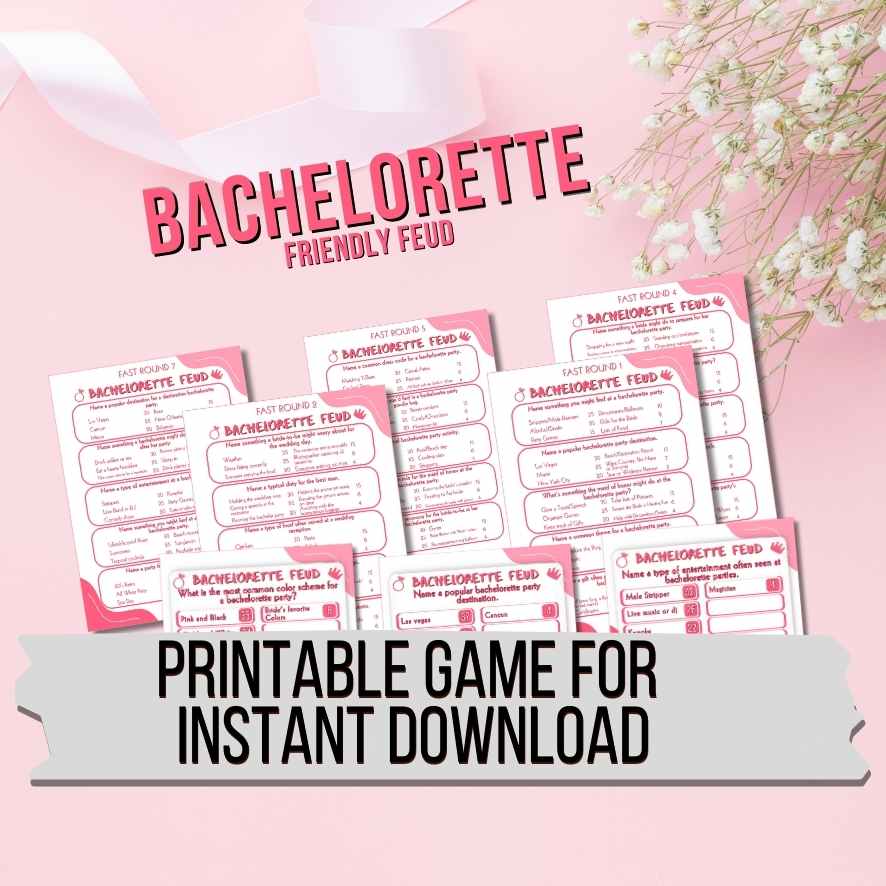 BACHELORETTE FEUD PRINTABLE GAME - Image 4