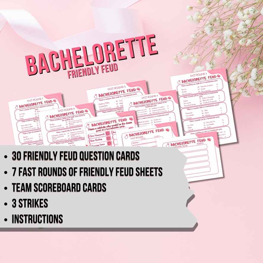 BACHELORETTE FEUD PRINTABLE GAME - Image 5