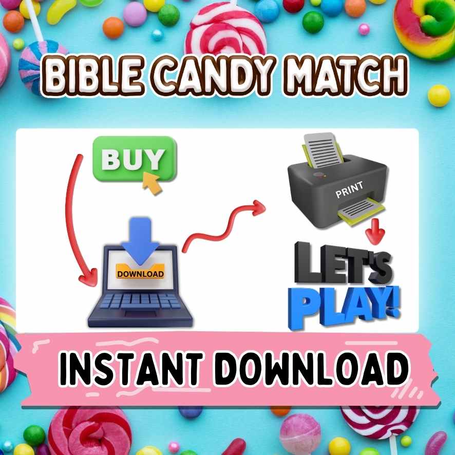 CANDY BIBLE VERSE MATCH UP PRINTABLE GAMES - Image 10