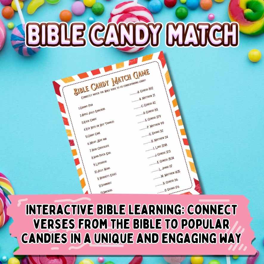 CANDY BIBLE VERSE MATCH UP PRINTABLE GAMES - Image 6