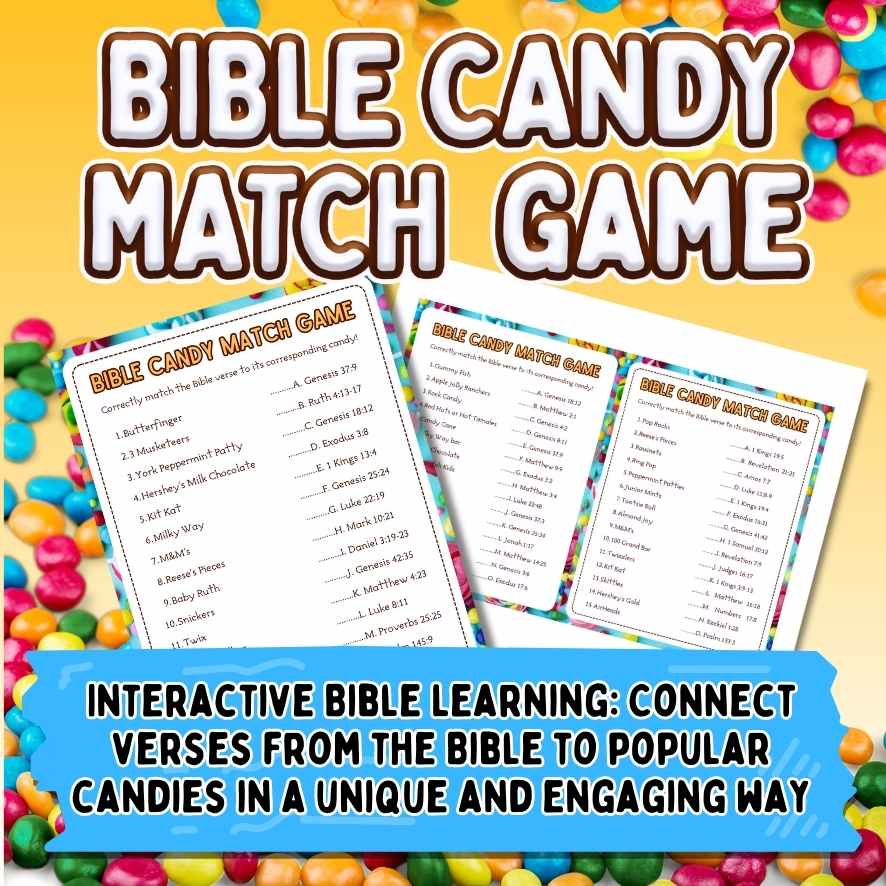 BIBLE CANDY MATCH PRINTABLE GAMES - Image 6