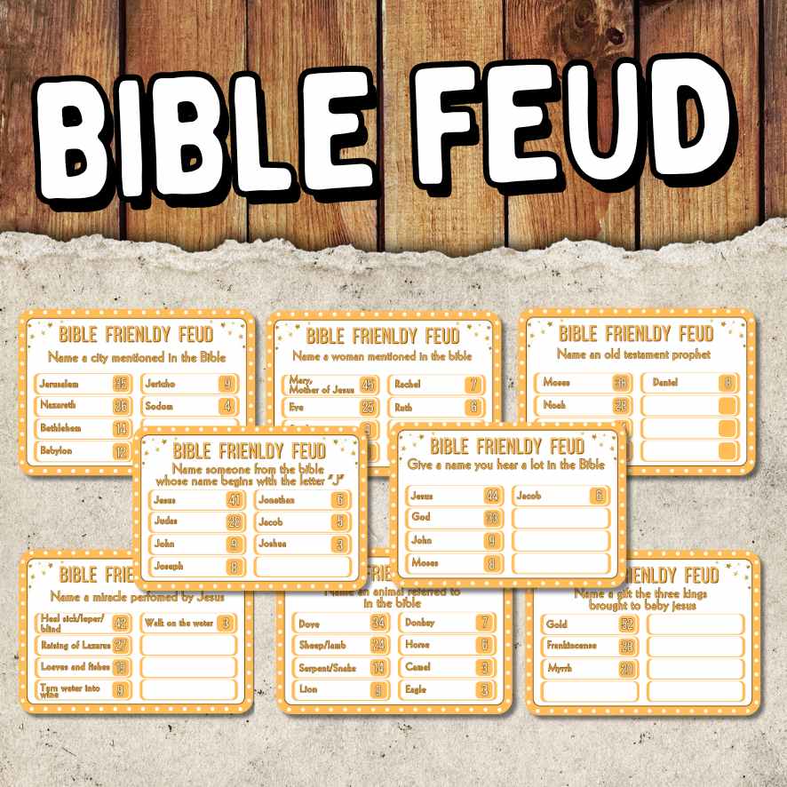 BIBLE FEUD GAME PRINTABLE GAME - Image 4