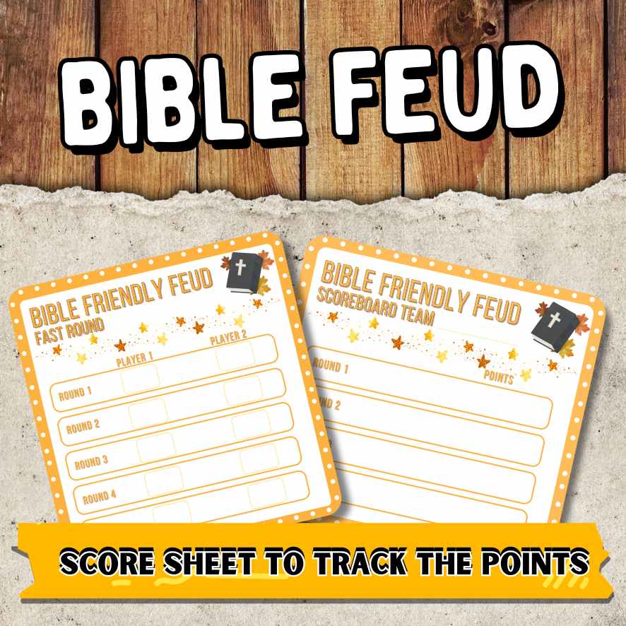 BIBLE FEUD GAME PRINTABLE GAME - Image 6