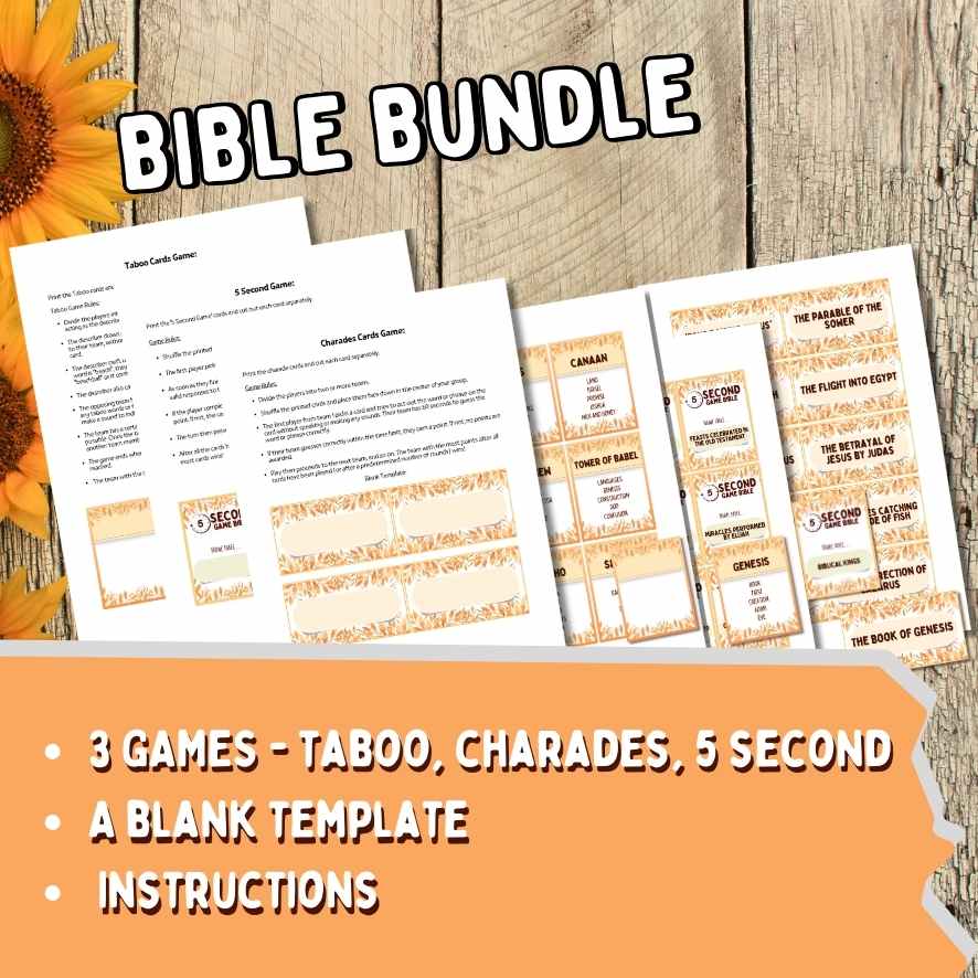 BIBLE GAME BUNDLE PRINTABLE GAMES - Image 6