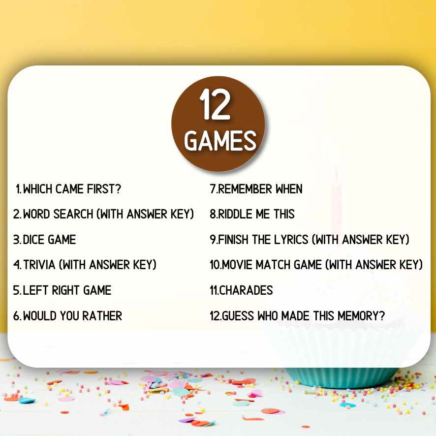 BIRTHDAY PARTY GAMES FOR SENIORS - Image 6