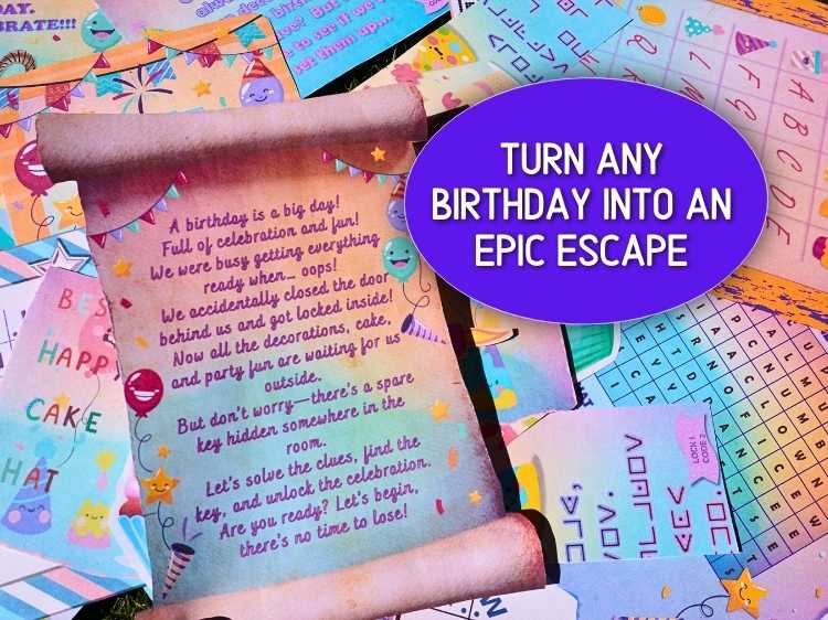 ESCAPE ROOM BIRTHDAY PARTY AT HOME - A REAL EXPERIENCE - Image 7