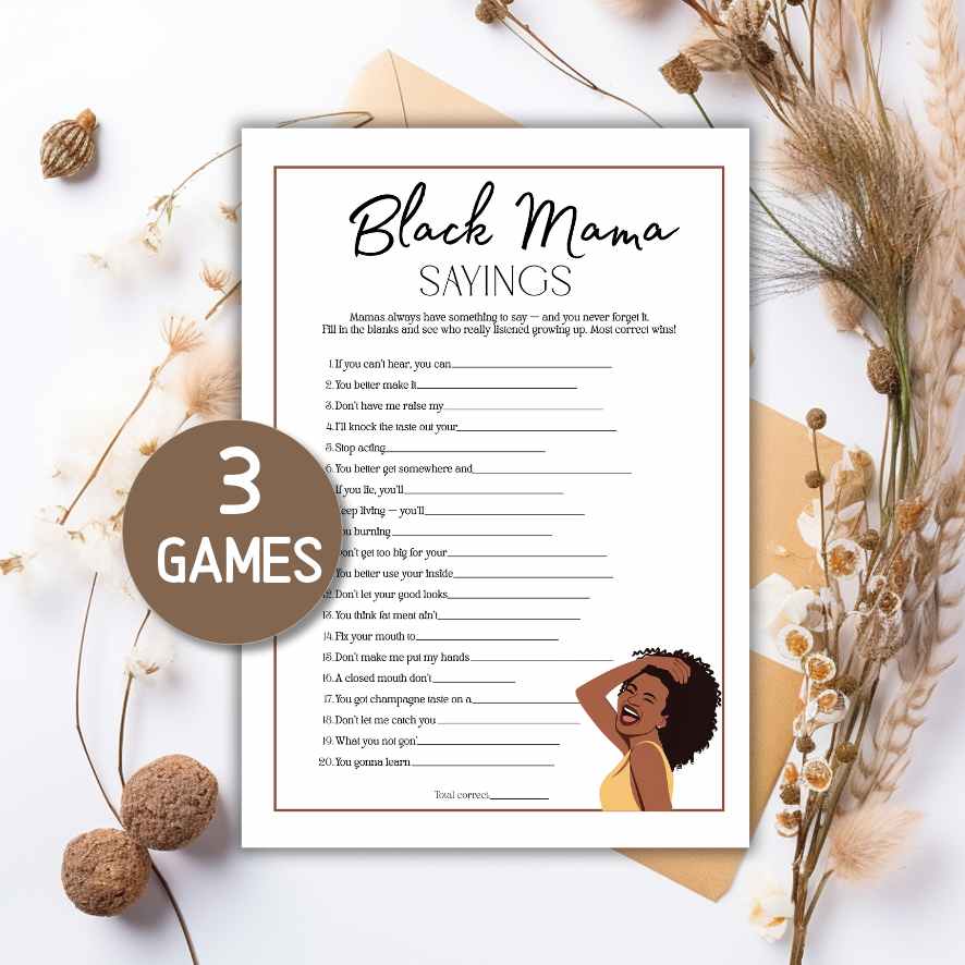 BLACK MAMA SAYINGS GAMES - Image 3