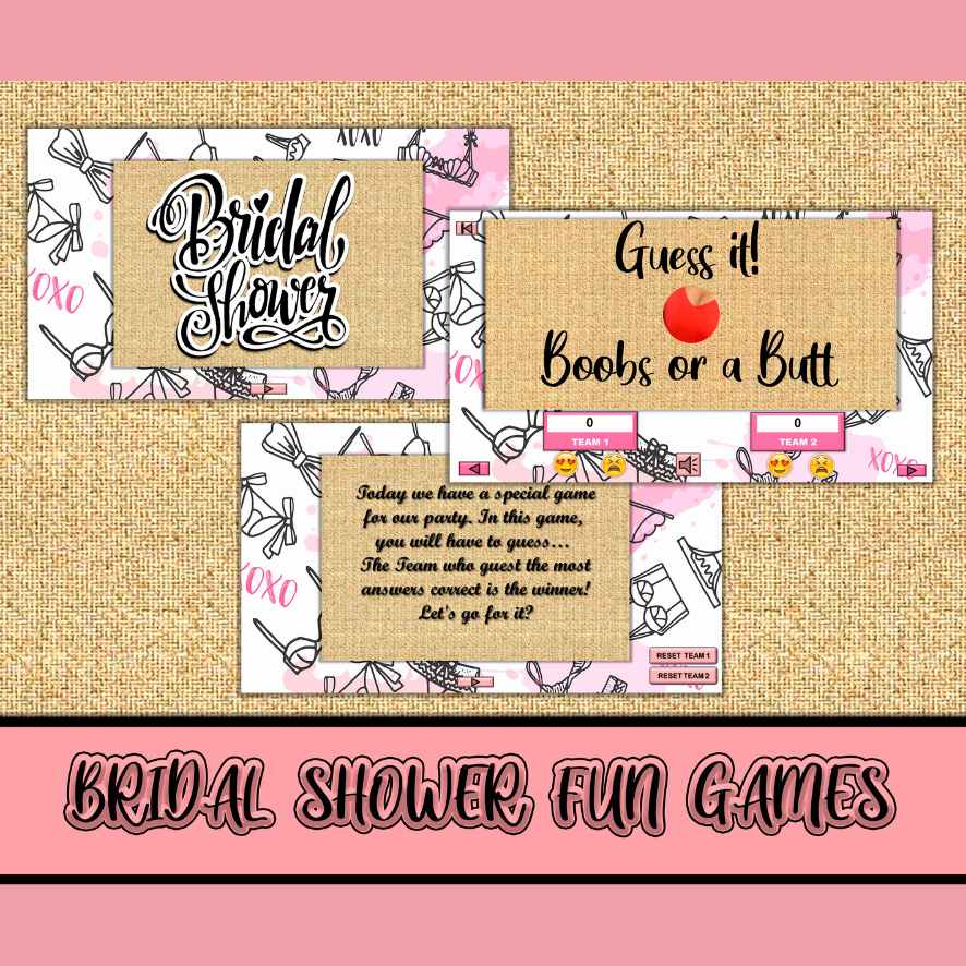 BRIDAL SHOWER GAME BOOBS OR BUTTS - Image 3