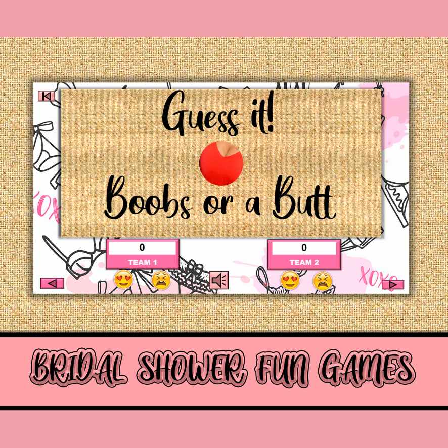 BRIDAL SHOWER GAME BOOBS OR BUTTS - Image 5