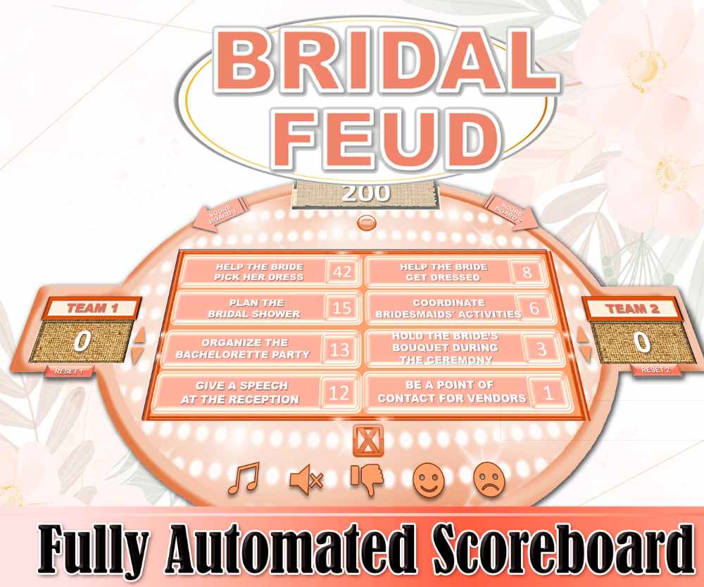 BRIDAL SHOWER FAMILY FRIENDLY FEUD GAME - Image 4