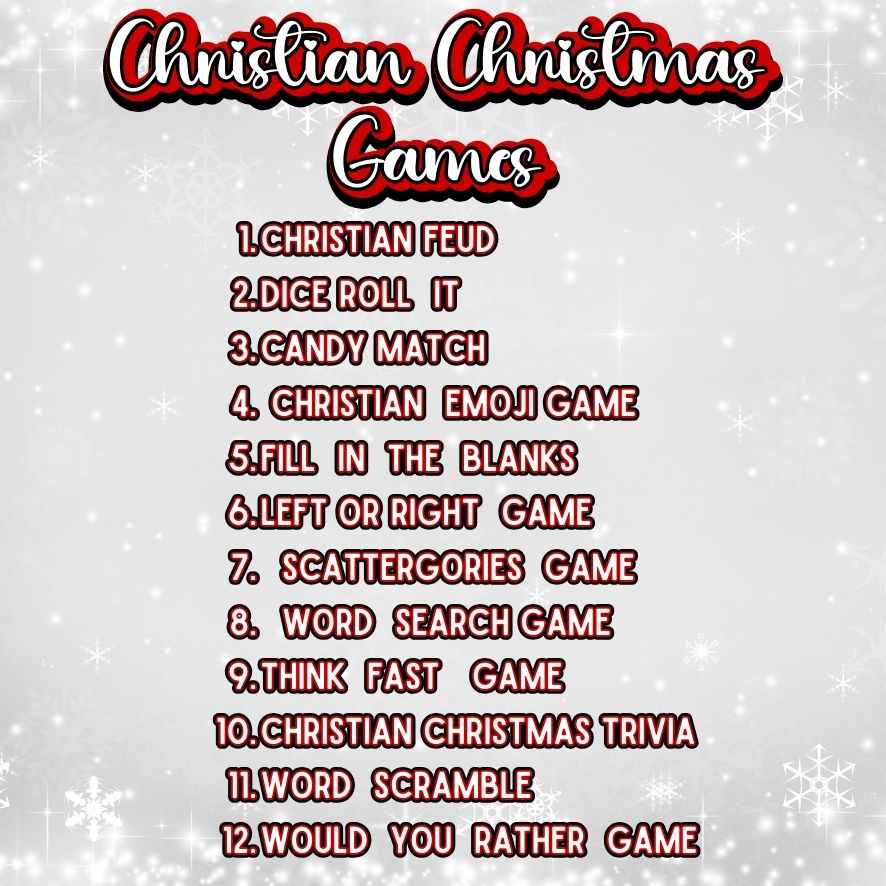 CHRISTIAN CHRISTMAS GAMES PRINTABLE - Image 4