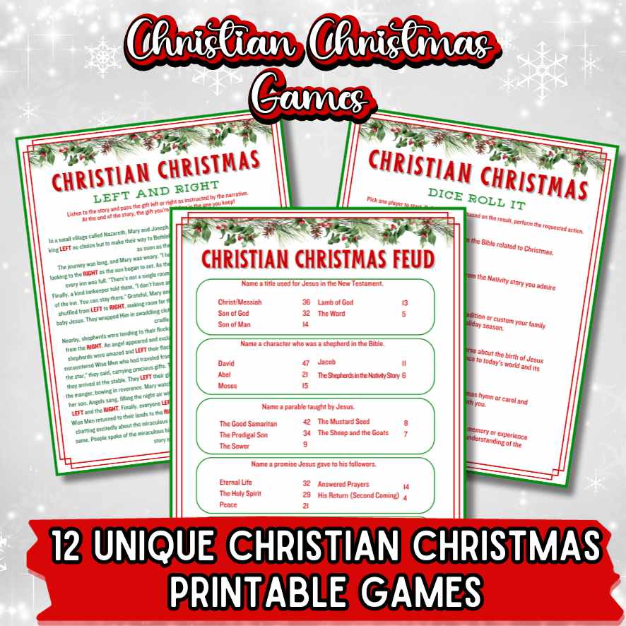 CHRISTIAN CHRISTMAS GAMES PRINTABLE - Image 5