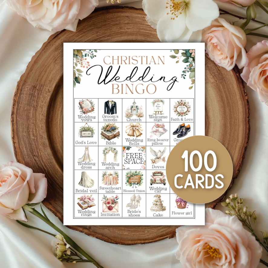 CHRISTIAN WEDDING BINGO CARDS - Image 3