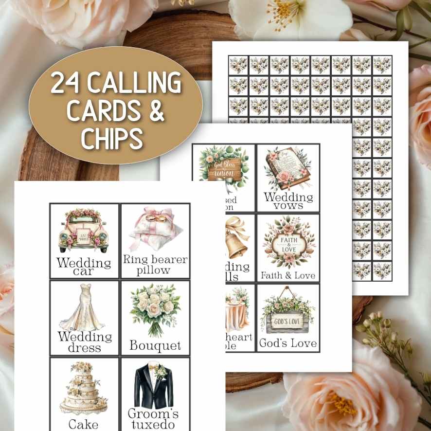 CHRISTIAN WEDDING BINGO CARDS - Image 6