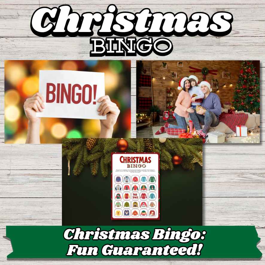 CHRISTMAS BINGO UGLY SWEATER GAME CARDS - Image 2