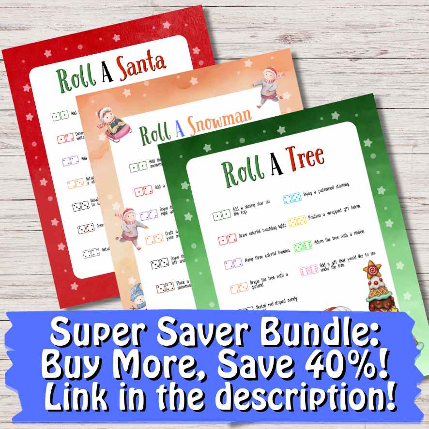 CHRISTMAS ROLL A DICE FOR KIDS BUNDLE - Image 3