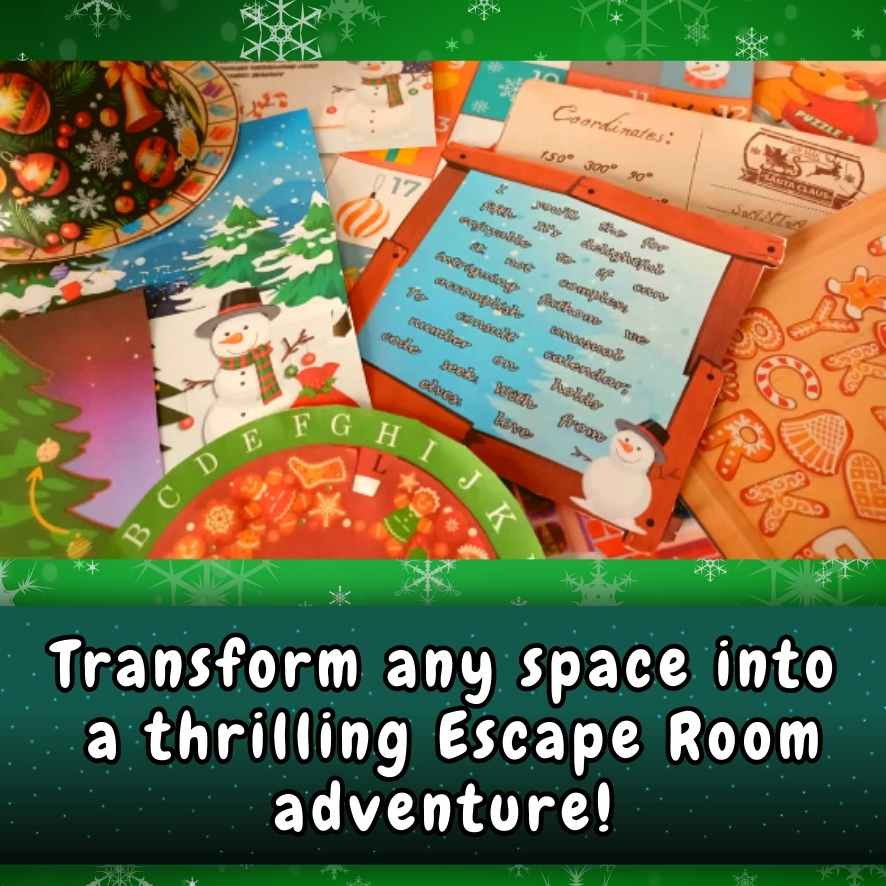 CHRISTMAS ESCAPE ROOM PRINT AND PLAY - Image 4
