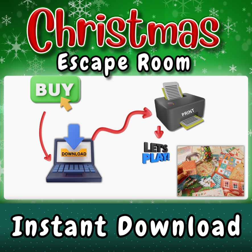 CHRISTMAS ESCAPE ROOM PRINT AND PLAY - Image 8
