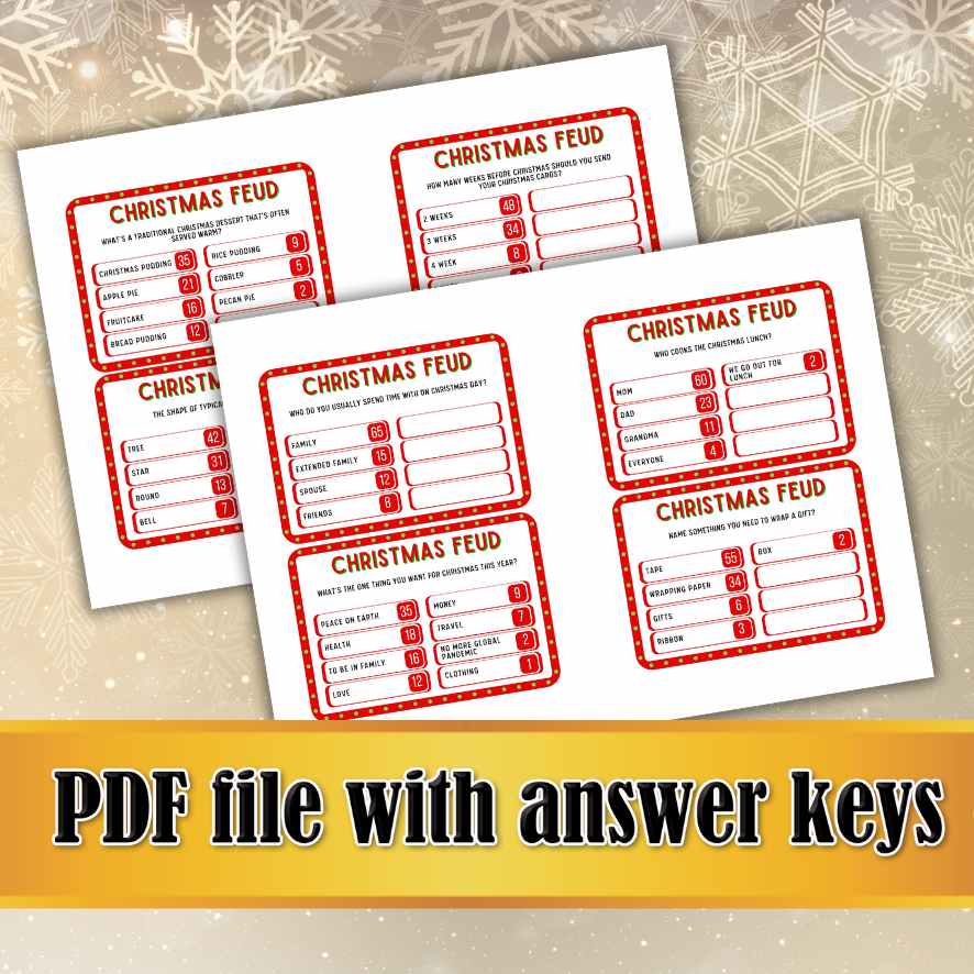 CHRISTMAS FAMILY FRIENDLY FEUD VOLUME 2 - Image 6