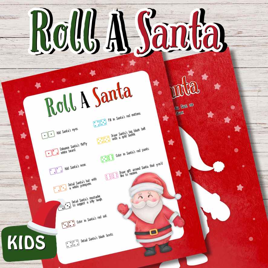 CHRISTMAS SANTA ROLL A DICE GAME