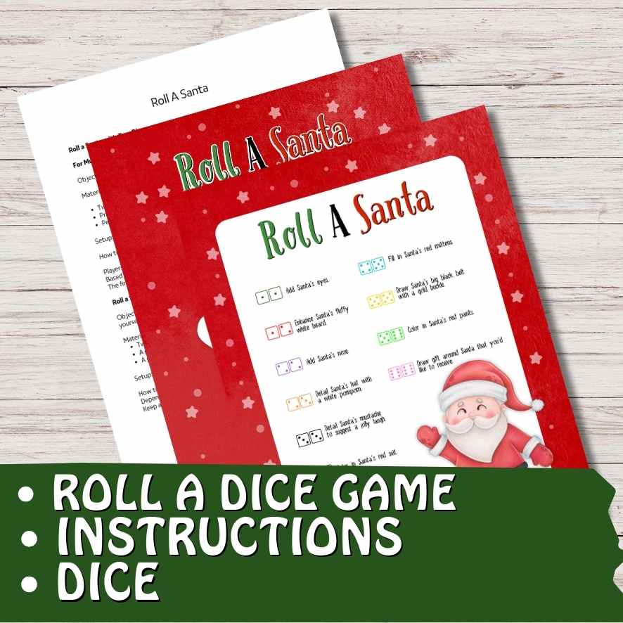CHRISTMAS SANTA ROLL A DICE GAME - Image 3