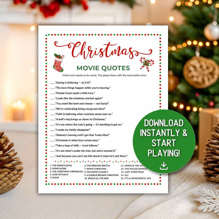 CHRISTMAS MOVIE QUOTE TRIVIA GAME - Image 2