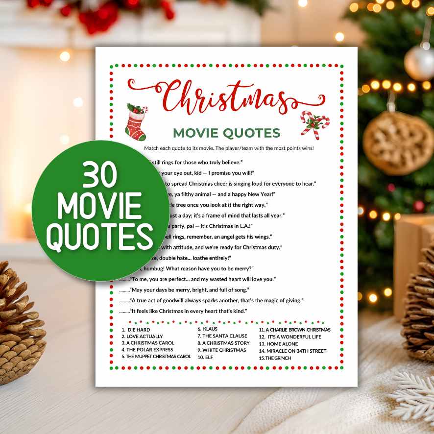CHRISTMAS MOVIE QUOTE TRIVIA GAME - Image 3