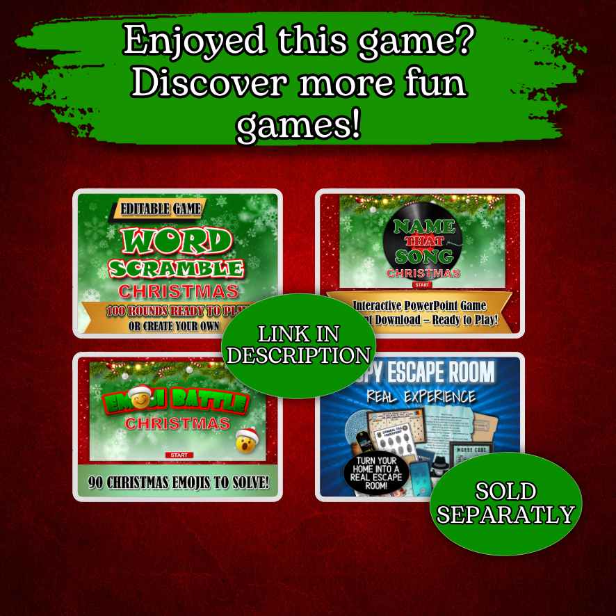 CHRISTMAS VIRTUAL ESCAPE ROOM - CHRISTMAS VIRTUAL GAME - Image 10