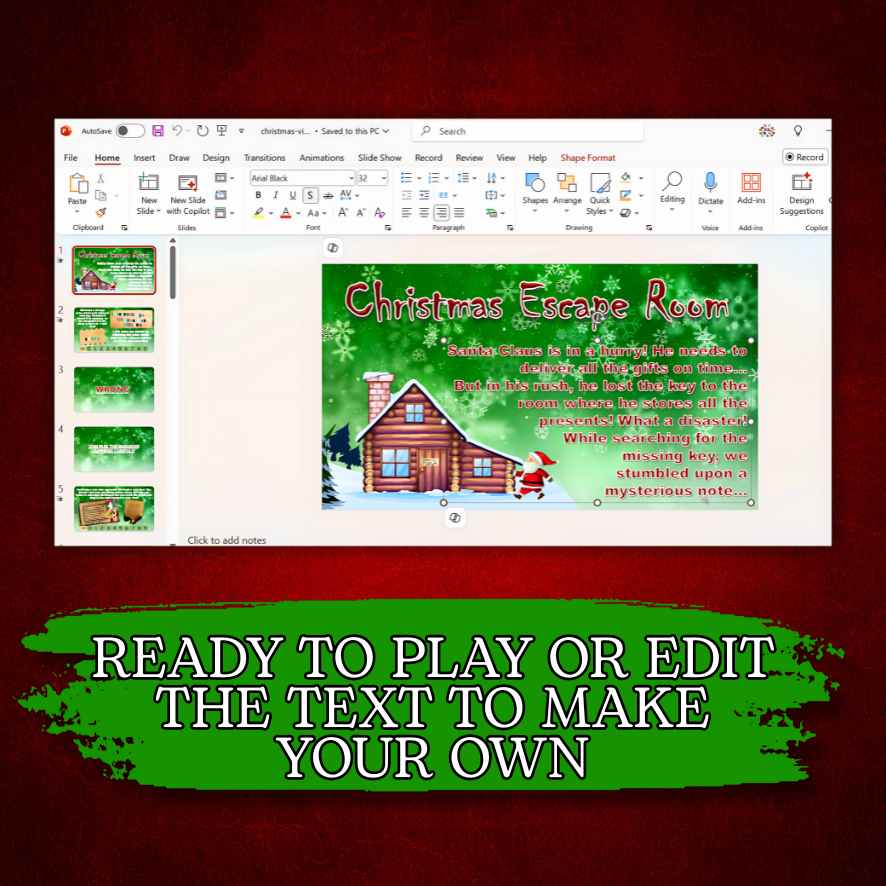 CHRISTMAS VIRTUAL ESCAPE ROOM - CHRISTMAS VIRTUAL GAME - Image 4