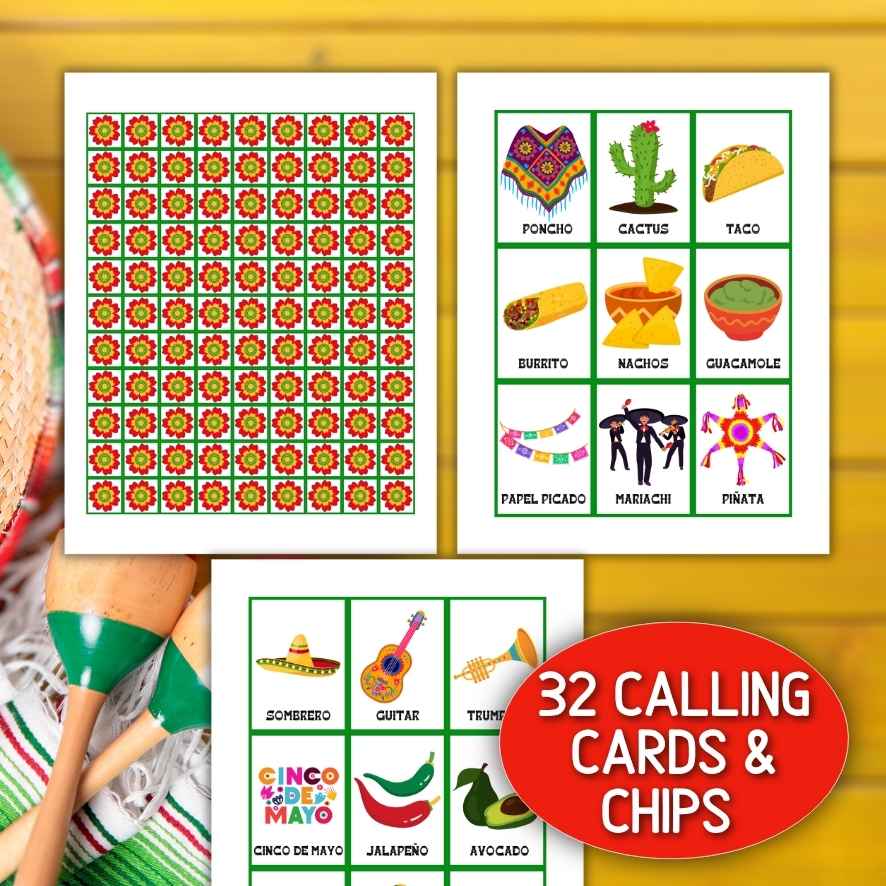 CINCO DE MAYO BINGO  100 CARDS - Image 6
