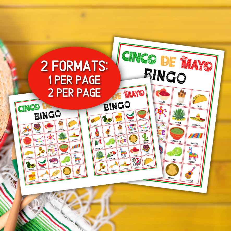 CINCO DE MAYO BINGO  100 CARDS - Image 8