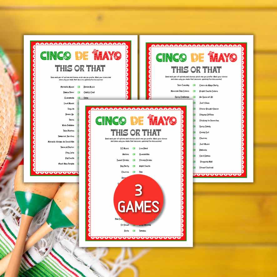 CINCO DE MAYO MEXICAN THIS OR THAT GAME - Image 3