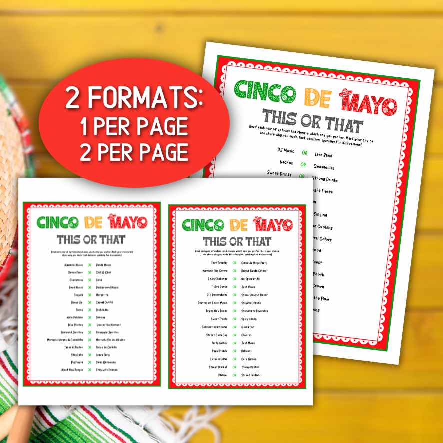 CINCO DE MAYO MEXICAN THIS OR THAT GAME - Image 4