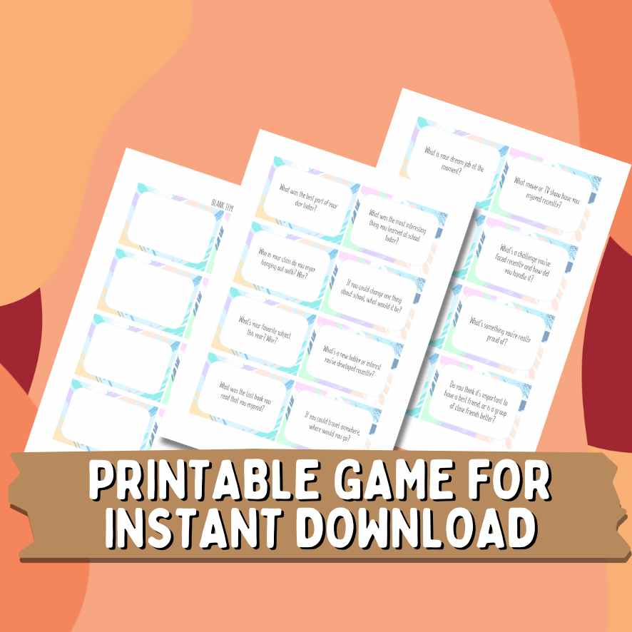 CONVERSATION STARTERS FOR TEENS PRINTABLE - Image 4