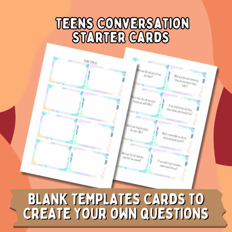 CONVERSATION STARTERS FOR TEENS PRINTABLE - Image 5