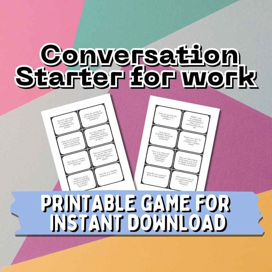 CONVERSATION STARTERS FOR WORK CARDS - Image 3