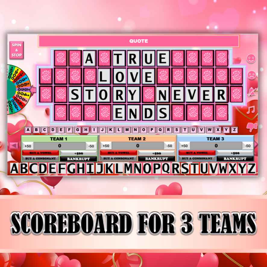 VALENTINES GAME WHEEL OF FORTUNE - Image 3