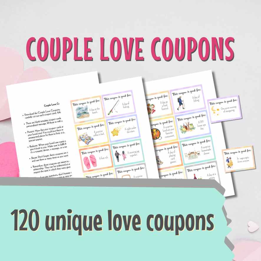 120 COUPLE LOVE COUPONS PRINTABLE GAME - Image 4