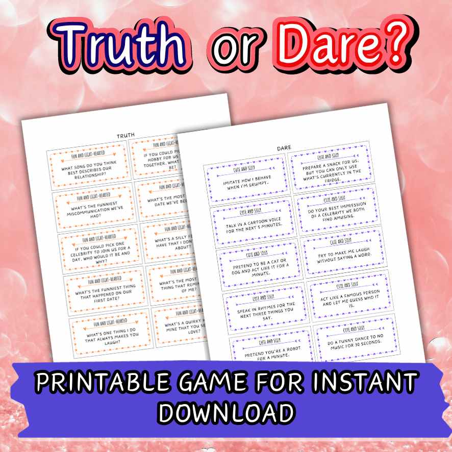 COUPLE TRUTH OR DARE QUESTIONS PRINTABLE - Image 5