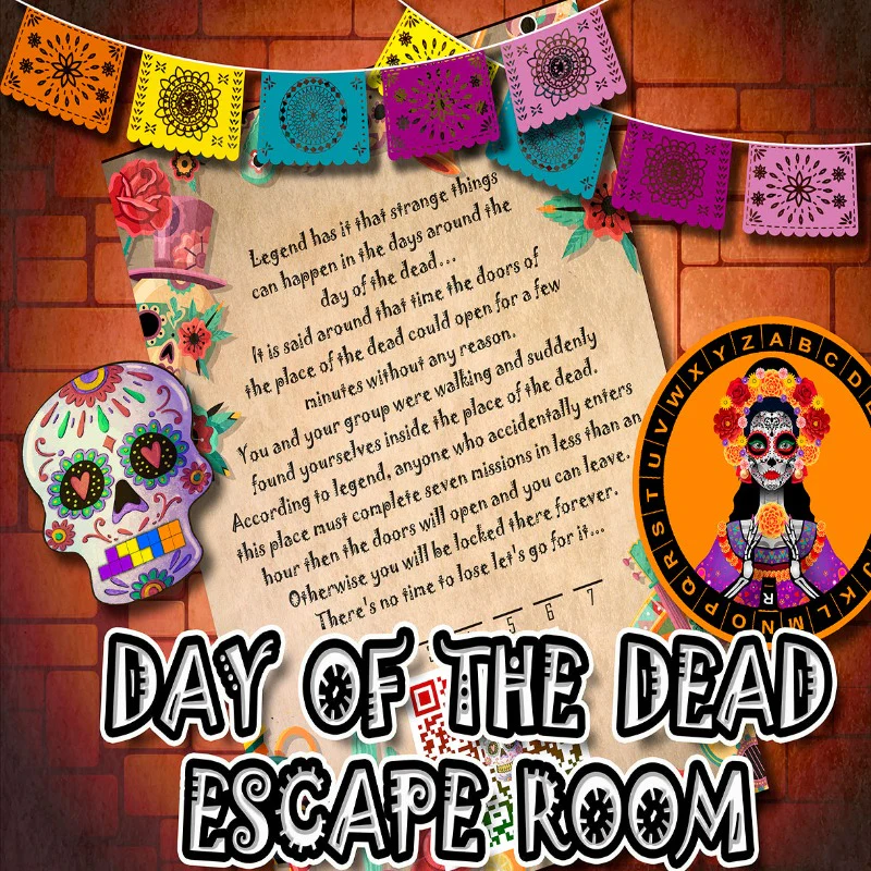 MEXICAN PARTY GAME DAY OF DEAD ESCAPE ROOM - Image 3