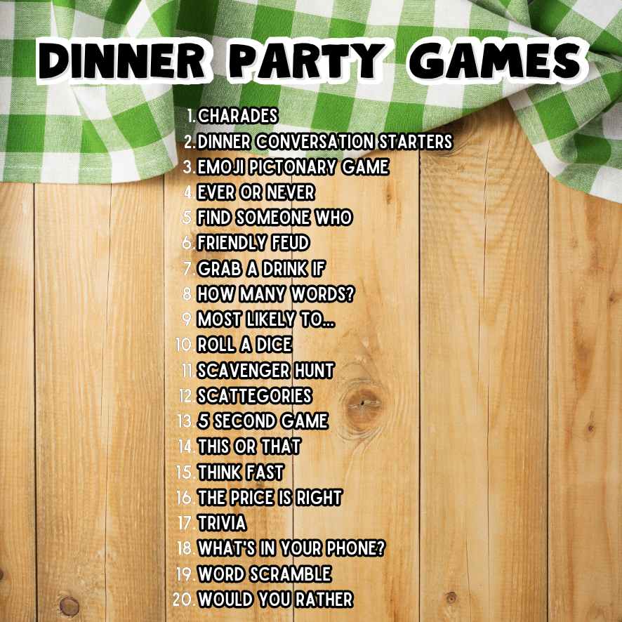 DINNER PARTY GAMES PRINTABLE - Image 4